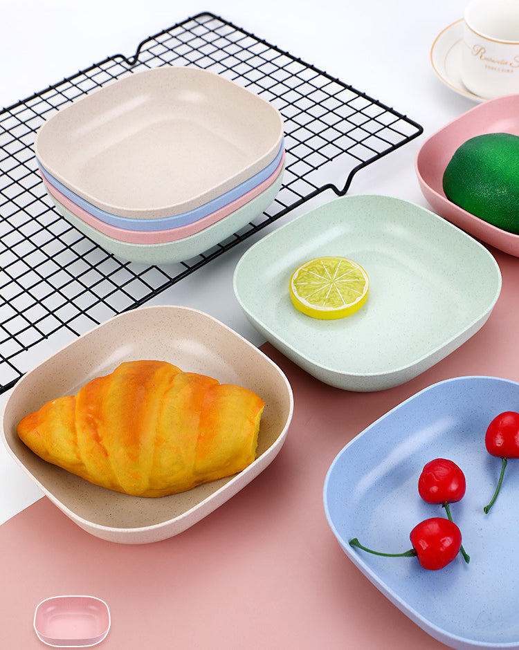 Novacart™ 10pcs Plates Set With Holder (Random Colours)