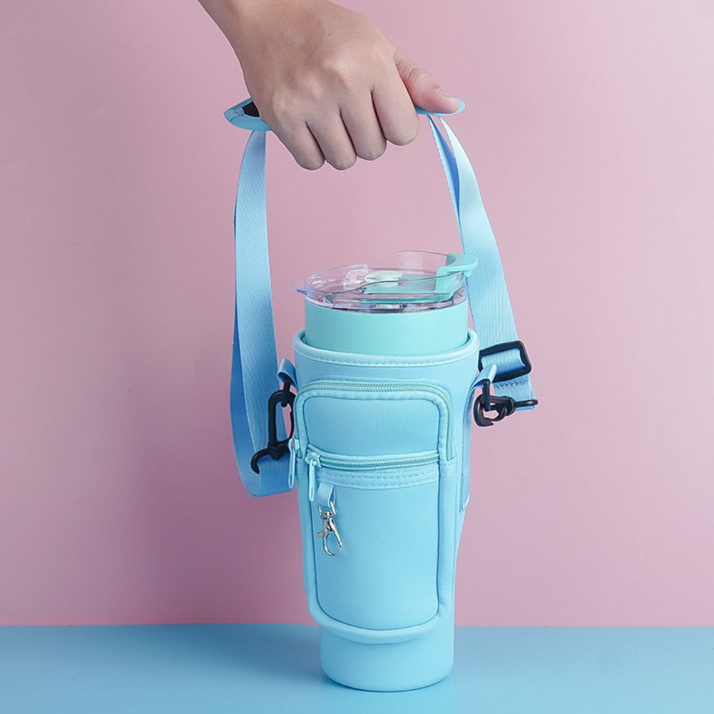 Novacart™ Water Bottle Carrier Bag with Phone Pocket for Stanley