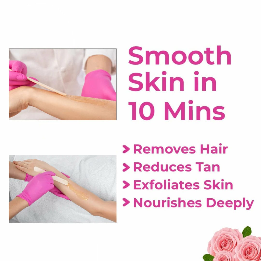 Orange Wax Powder – Hair Free Skin in 10 Mins