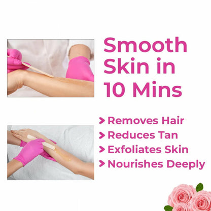 Orange Wax Powder – Hair Free Skin in 10 Mins