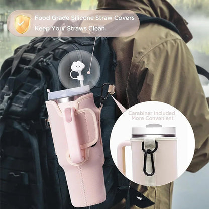 Novacart™ Water Bottle Carrier Bag with Phone Pocket for Stanley