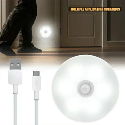 Motion Sensor LED Night Light - Battery Operated, Easy Installation