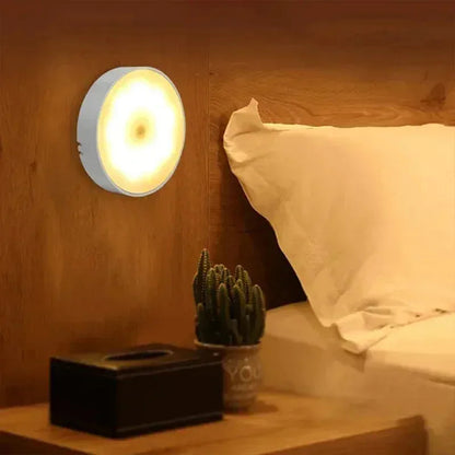 Motion Sensor LED Night Light - Battery Operated, Easy Installation